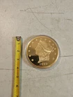 American Mint 1849 Liberty Head Double Eagle Medal Coin. 4" Diameter