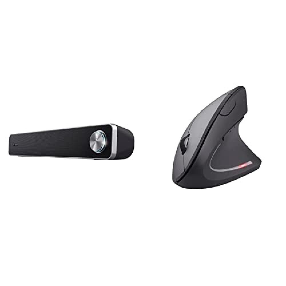 Trust Arys Soundbar PC, 12 W, Casse PC, Alimentazione USB, Altoparlanti - Nero &