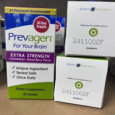Prevagen EXTRA Strength Chewables 20mg Memory & Focus, 30 CT - New Shipment
