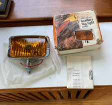 Rare Vintage Sears Quartz Halogen Amber Fog Lamp Light Set Chrome Japan Mib