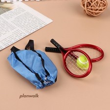 1/6 Scale Dollhouse Miniatures Tennis Racket Outdoor Sports 11.5" Doll Decorate