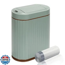 ELPHECO Bathroom Trash Can with Lid Butterfly, Motion Sensor Trash Can Bathro