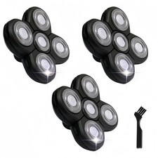 Shaver Replacement Heads 3 pcs 5 Blades for Freebird Head Shaver Silver 1