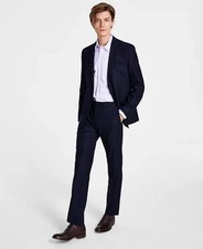 395 Kenneth Cole Men's Navy Ready Flex Slim Fit Suit Jacket 40 S pjl2526a