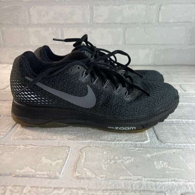 Nike Air Zoom All Out Sneaker Womens 7.5 Black Gray Athletic Running Shoe Active
