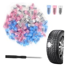 100PCS Screw Tire Plugs Kits with Screwdriver,3 Sizes Screw in Tires Plugs for