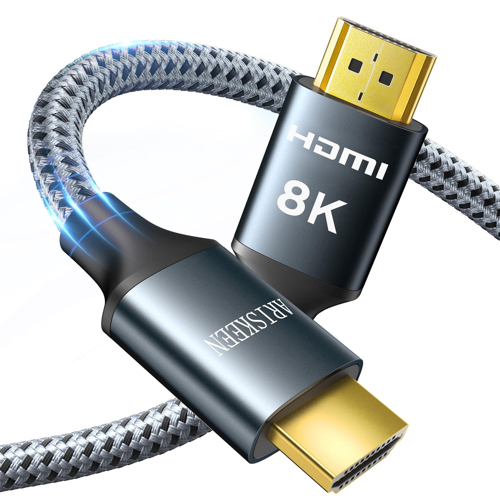 8K HDMI Cable 30FT, 48Gbps High Speed HDMI 2.1 Cable, 8K 60Hz, 4K 120Hz 144Hz...
