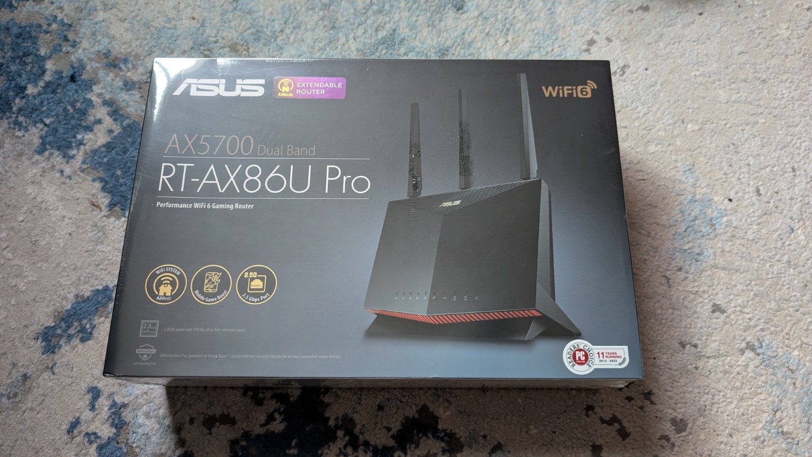 Instant Gratification ASUS RT-AX86U Pro WiFi 6 Gaming Router with Dual Band and AX5700 Speed