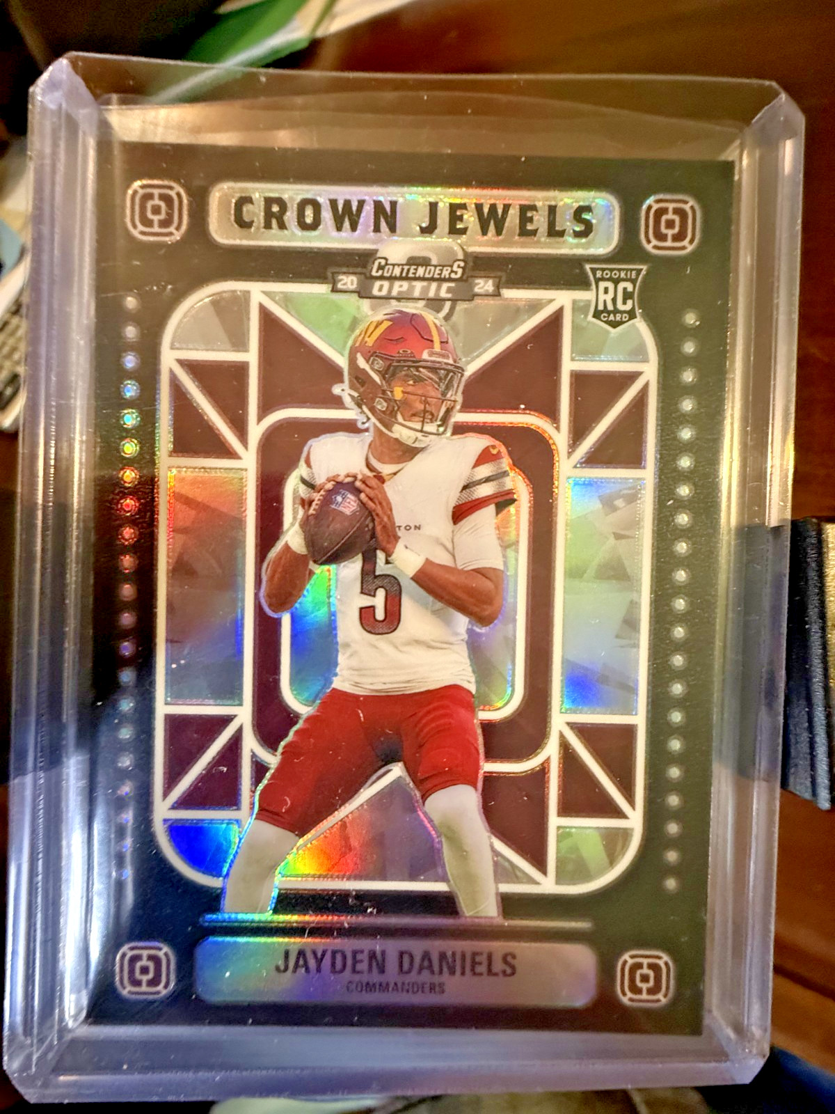 Jayden Daniels 2024 Panini Contenders Optic Crown Jewels RC Case Hit SSP