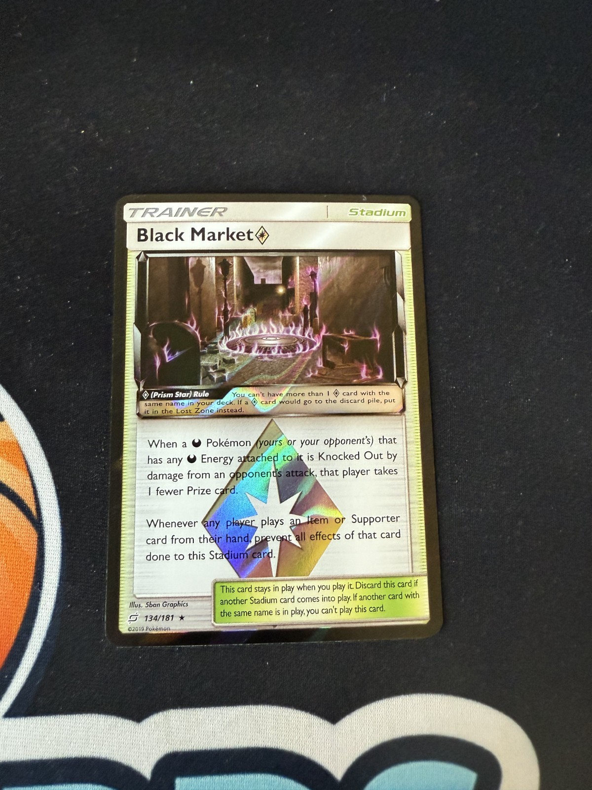 Black Market Prism Star - 134/181 Sun & Moon Team Up Prism Rare - POKEMON