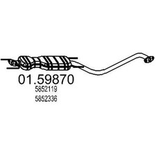 MTS 01.59870 Mittelschalldämpfer Schalldämpfer für OPEL VECTRA B (36)