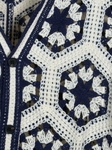BUTTON THROUGH CROCHET KNIT SHIRT - Picture 5 of 6