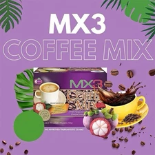MX3 COFFEE Instant Coffee Mix With Mangosteen , Antioxidant