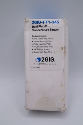 2GIG-FT1-345 2GIG Wireless Combination Flood Temp Sensor