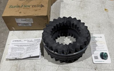 TB Woods Sure-Flex 939 911550 Coupling, Sleeve, Tape   N, size 10 Neoprene NEW