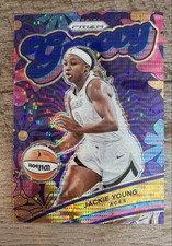 2024 WNBA Panini Prizm - #6 Jackie Young Groovy Blue Pulsar Prizm /199