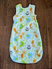 Blankets&Beyond Baby Plush Sleep Sack 3-6 Months , Colorful, Very Soft