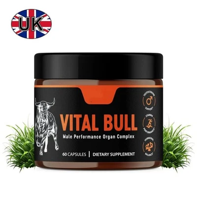 Lonvera Vital Bull Beef Organ Supplement for Men – Grass Fed Organs with Heart`