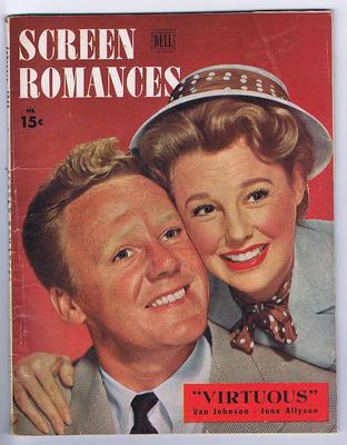 1948 SCREEN ROMANCES VAN JOHNSON JUNE ALLYSON VG+ 4.5 NICE VERY NEAT MAGAZINE