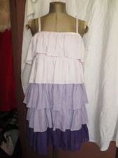 Erin Fetherston Target purple lilac layered tiered ruffle dress sz 5