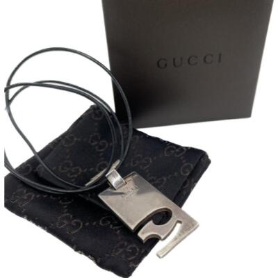 Authentic GUCCI Style Silver 925 CANCER Plate Necklace Top Authentic GUCCI Style Silver 925 CANCER Plate Necklace Top