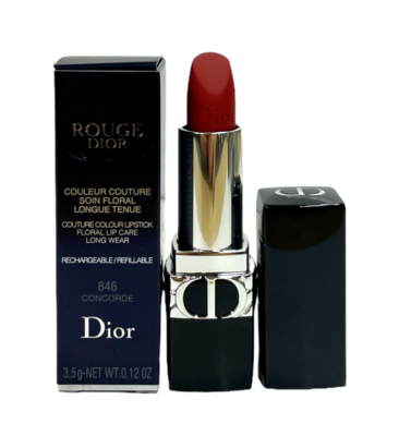 Dior Rouge Refillable Lipstick 846 Concorde (3.5g/0.12oz) As Seen