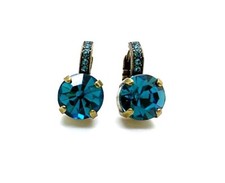 Mariana Earrings Charming Indicolite Austrian Crystals My Treasures Coll.
