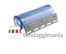 Tende a bande in PVC trasparente per divisione termica con guida 200 mm x 2 mm