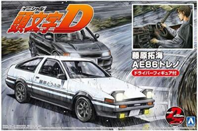 Aosima 1/24 Model Initial D Toyota AE86 With driver figure from Japan 2073