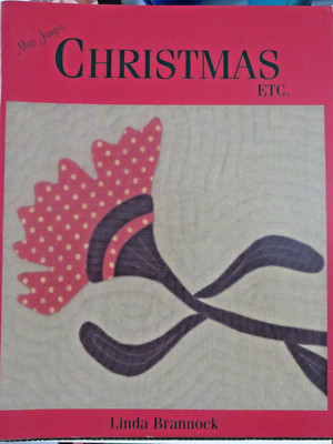 RARE! 'Miss Jump's Christmas Etc.' Quilting Pattern Book by Linda Brannock 2001