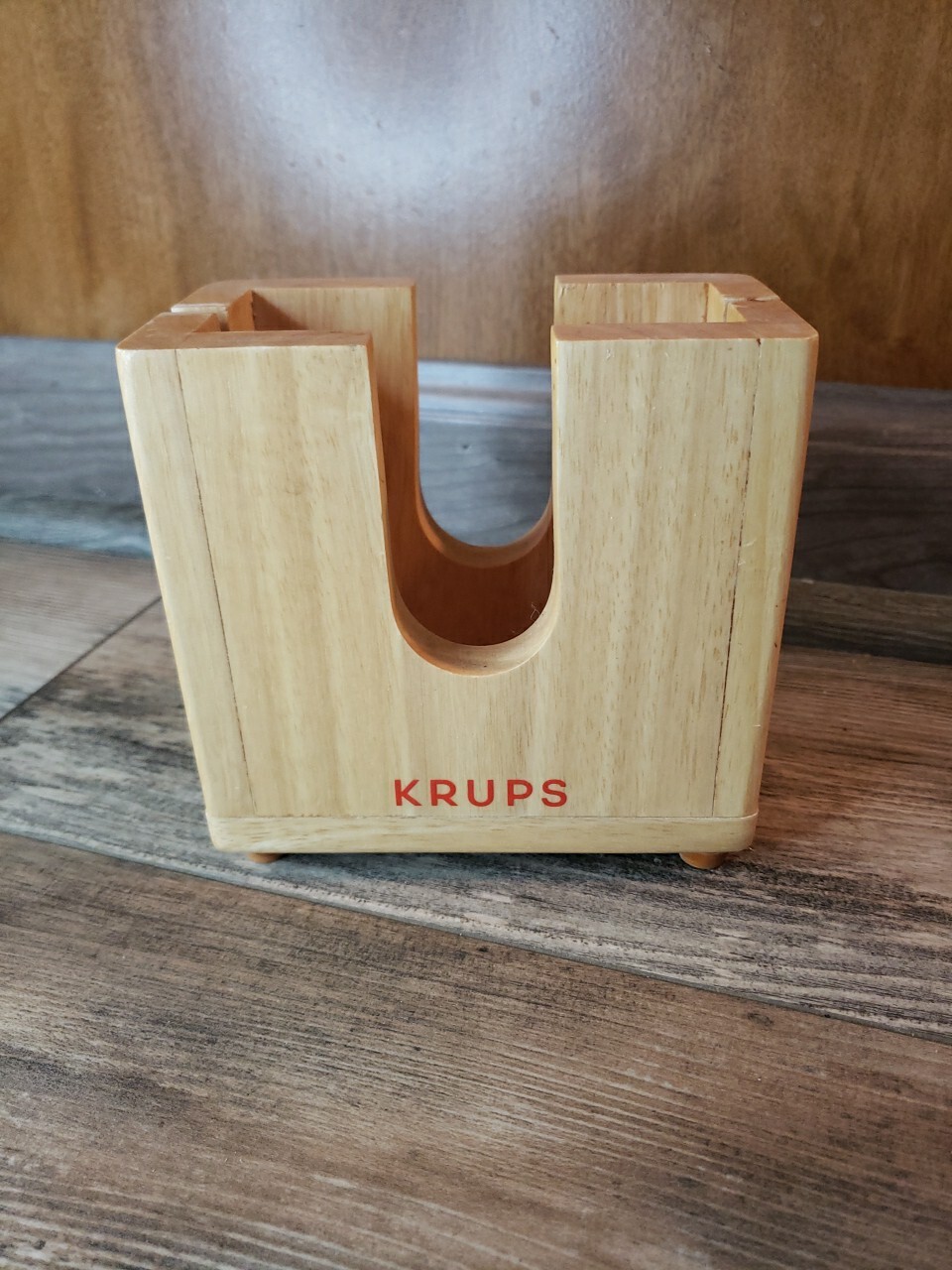 KRUPS Wood Bagel Slicer Holder Premium Wood Bagel Slicer Bagels English Muffin eBay