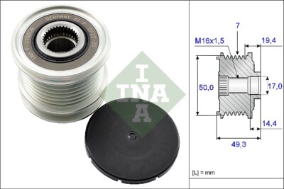 INA 535 0140 10 Generatorfreilauf für ,CHRYSLER,DODGE,FREIGHTLINER,JEEP,MERCEDES