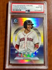 2020 Bowman chrome JARREN DURAN REFRACTOR DAWN OF GLORY RC ROOKIE PSA 10 RED SOX