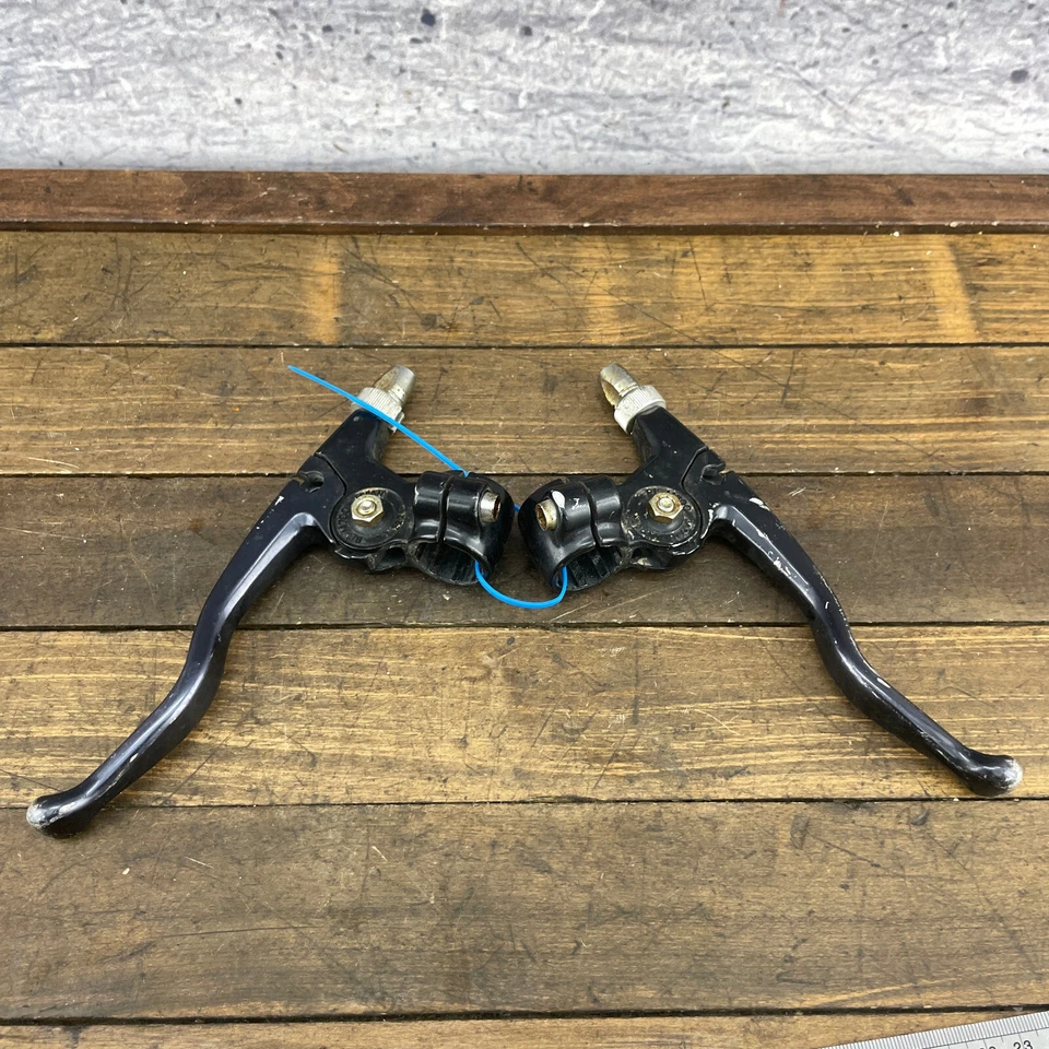 Juego de palancas de freno Deerhead vintage Shimano BL-M700 cabeza de ciervo años 80 MTB negro B5 Foto 2 de 4