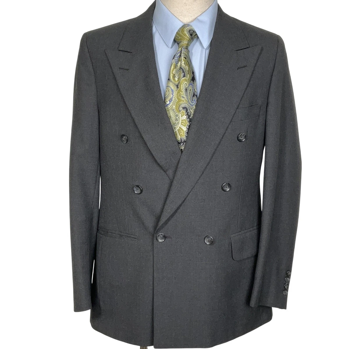 vintage double breasted suit products for sale | eBay