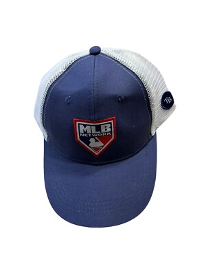 MLB Network Tampa Bay Rays Hat Cap Blue White Mesh Snapback Game Promo
