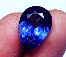 Loose Gemstone Natural Tanzanite Pear Cut 7.10 Ct Certified With Free Gift