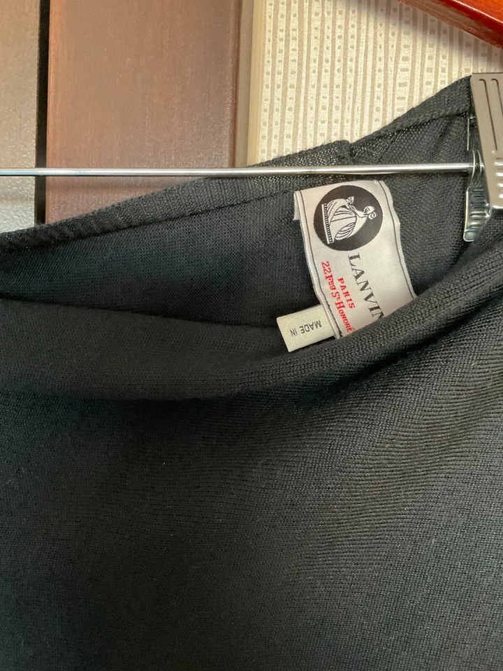 Precioso suéter Lanvin para mujer Mulit wear negro cachemir/seda Foto 3 de 3