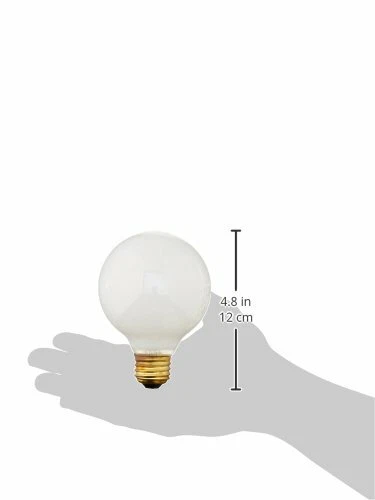 Bulbrite 25G25WH3 25W G25 Globe 130V Medium Base Light Bulb, White - Image 2 of 2