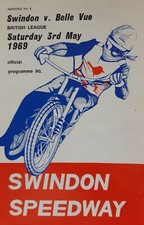 SWINDON v BELE VUE SPEEDWAY PROGRAMME 3/5/1969 (VERY GOOD CONDITION)