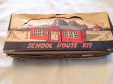 Bachman Bros. Plasticville School House Kit SC -4, 1950's Original Box