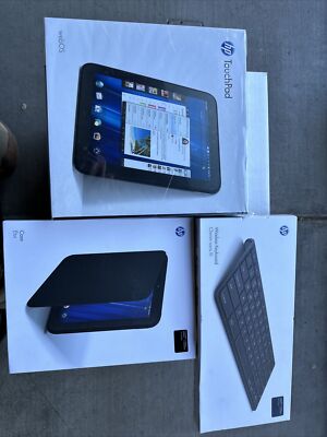 HP TouchPad FB359UA 32GB, Wi-Fi, 9.7in-Glossy Black+CASE+key Board Bluetooth NEW