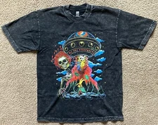 The Grateful Dead Mens Medium Black Los Angeles Apparel 6.5 Oz T-Shirt Tee USA