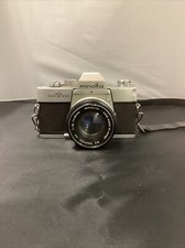 Vintage Minolta SRT 100 35mm Film Camera w MC Rokkor-PF 55mm 1:1.9 Lens UNTESTED