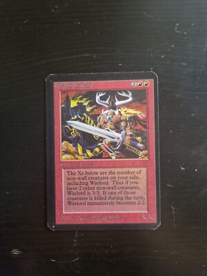 Magic The Gathering Karte - Keldon Warlord - Alpha Edition - 1993