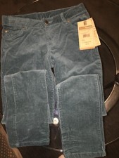 Girl's Corduroy Pant Ruff Hewn Pecific Green Size 14 NWT
