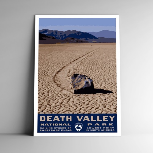 Death Valley National Park Travel Poster / Postcard California USA Multiple Size - 第 1/4 張圖片