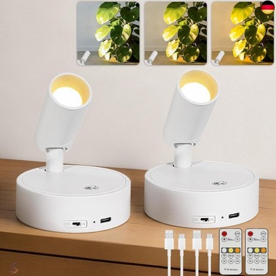 Kambo LED Akku Kabellose Spotlichter Weiß, Magnetmontage 3 Farbtemperaturen 
