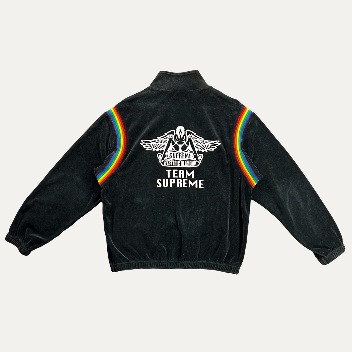 Supreme X Hysteric Glamour Velour Track Zip-Up Jacket | eBay