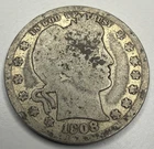 1908 D Barber Quarter T43